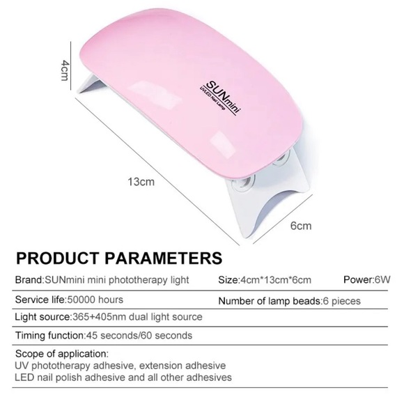 Nail polish dryer machine, portable - Picture 4 of 4